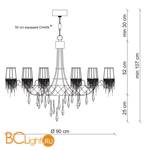 Люстра Patrizia Garganti Burlesque PG227 - Схема